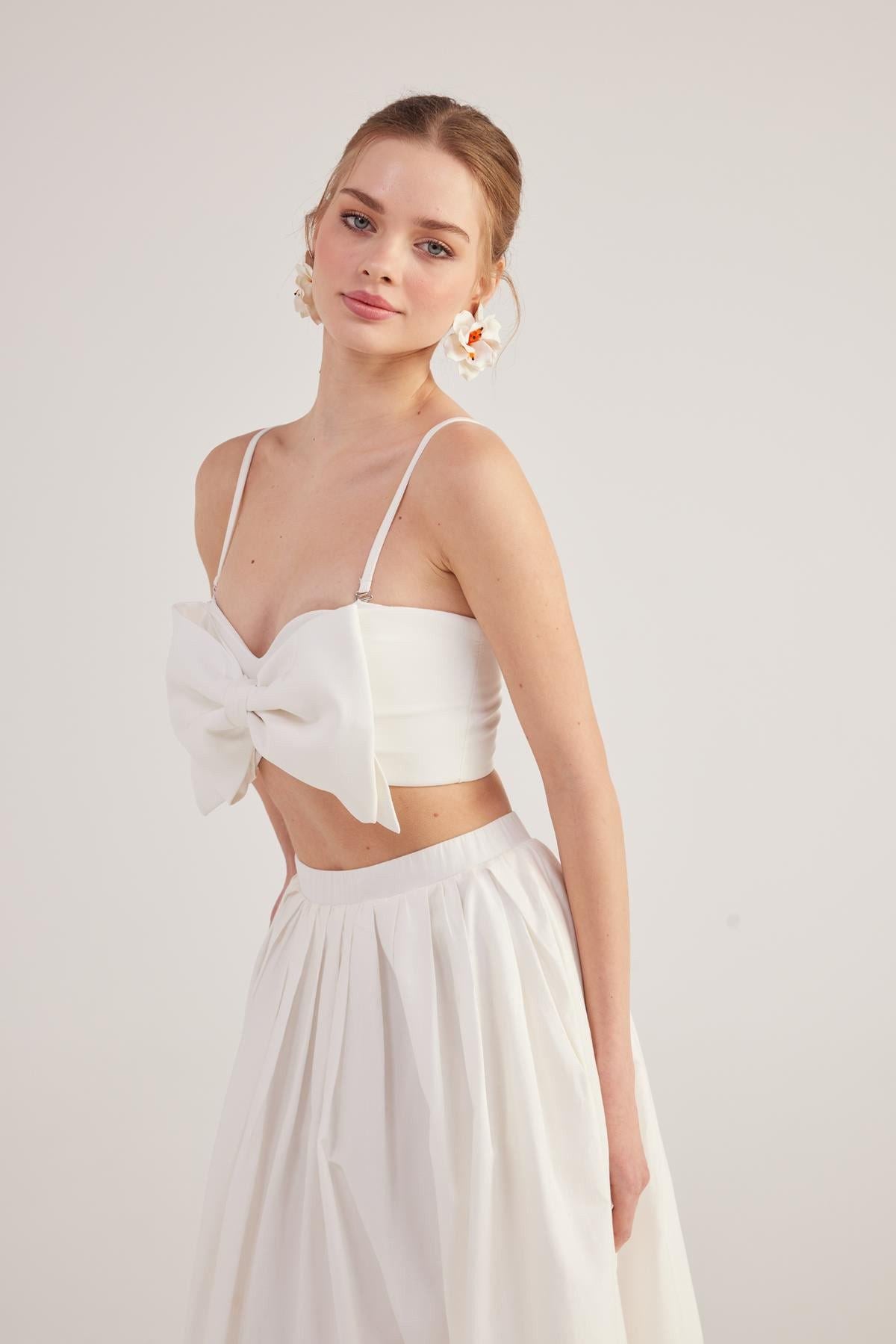 Jazmin Bluse mit Schleifenlook