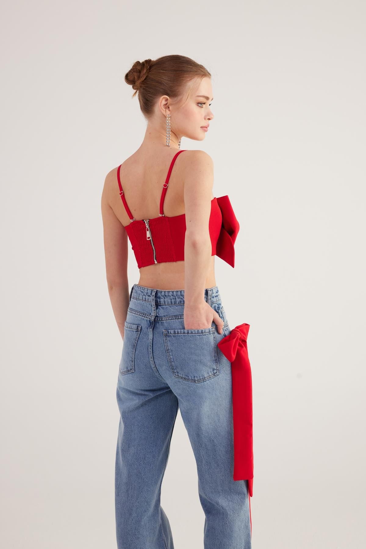 Jazmin Bluse mit Schleifenlook