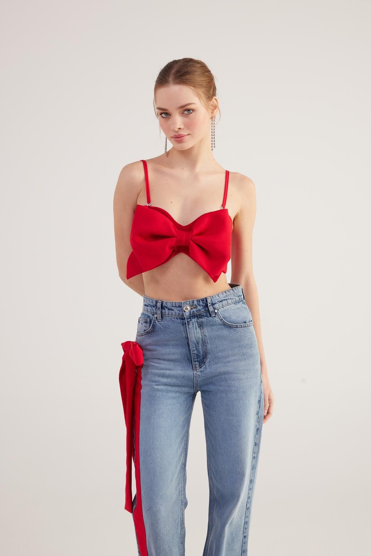 Jazmin Bluse mit Schleifenlook