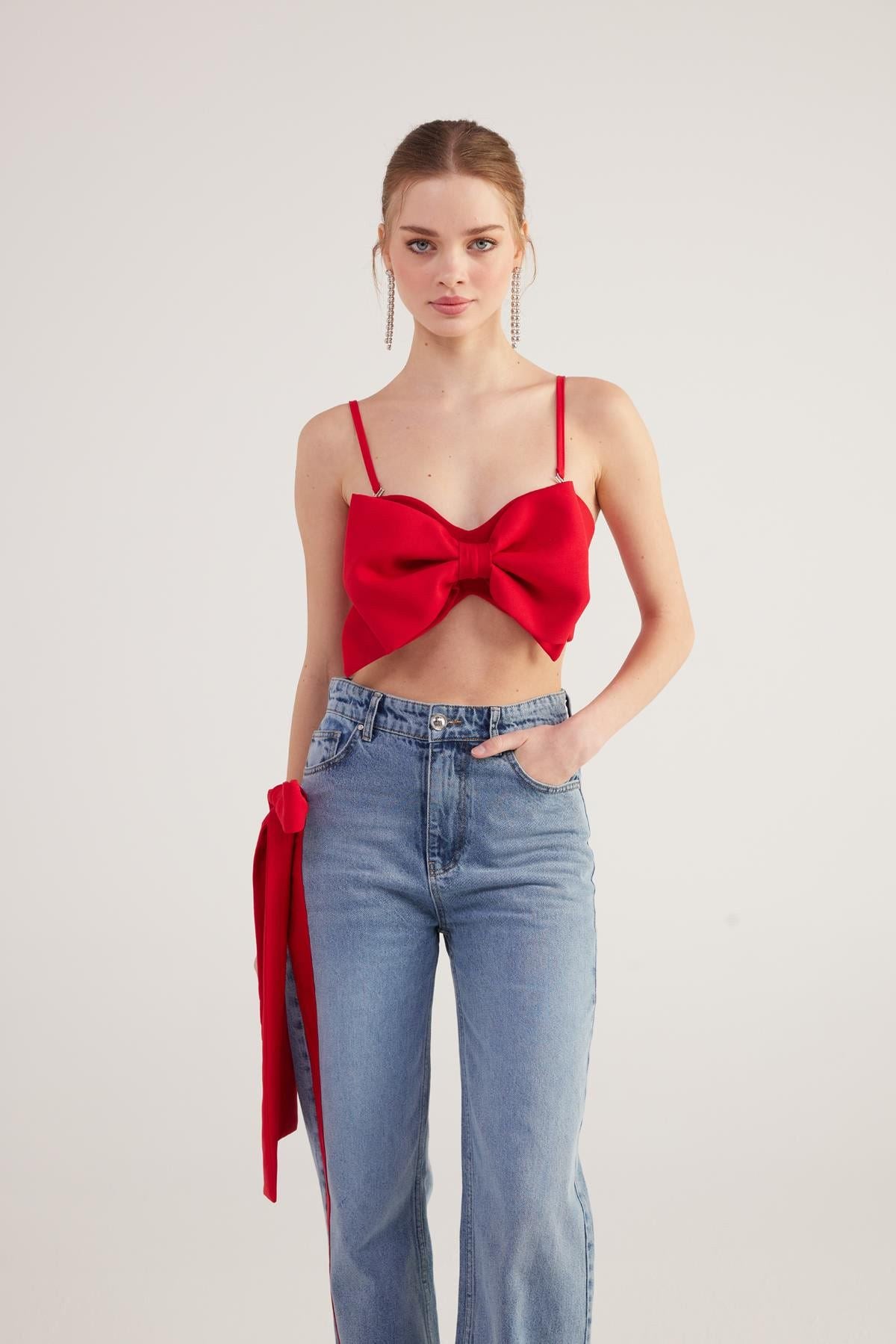 Jazmin Bluse mit Schleifenlook