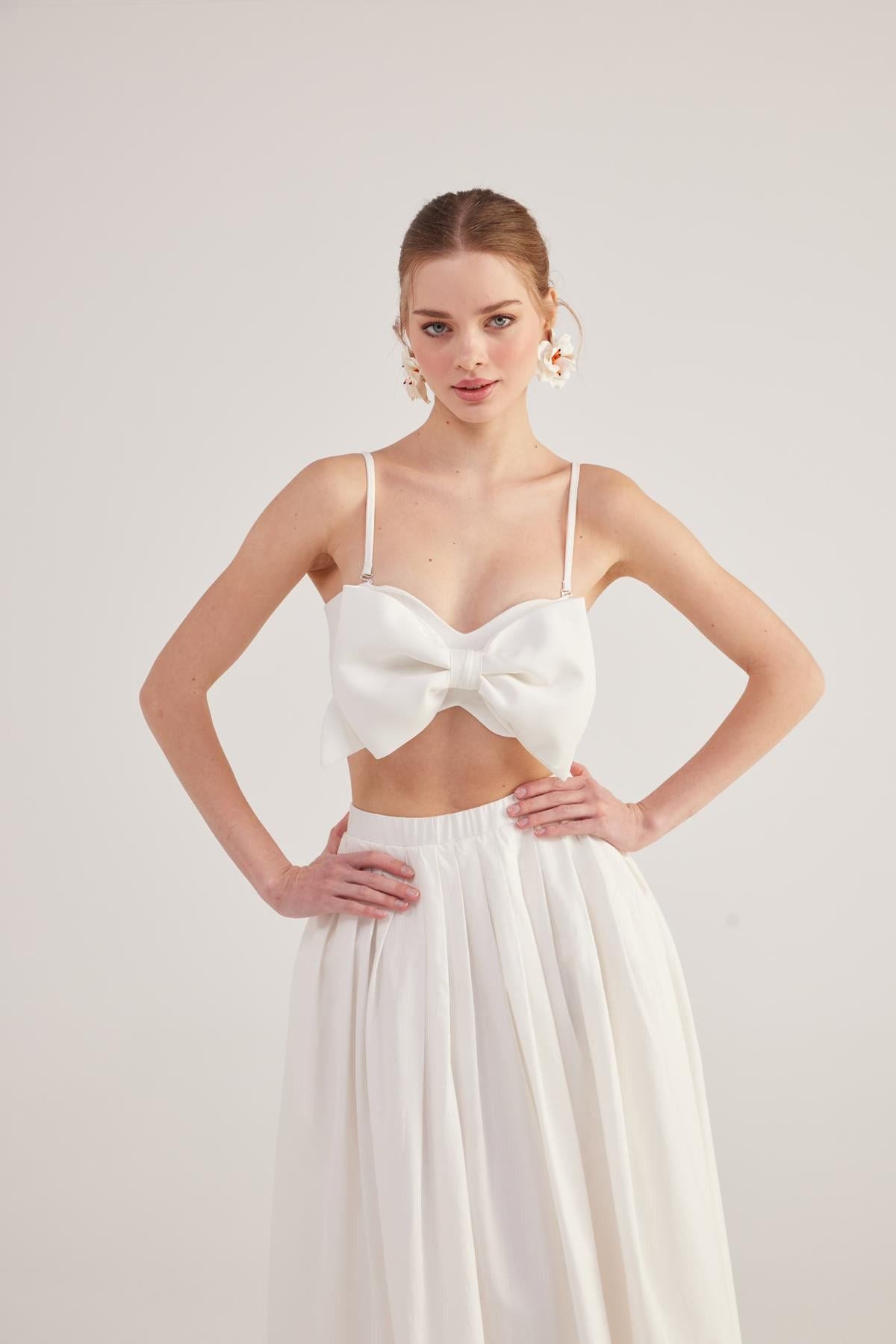 Jazmin Bluse mit Schleifenlook
