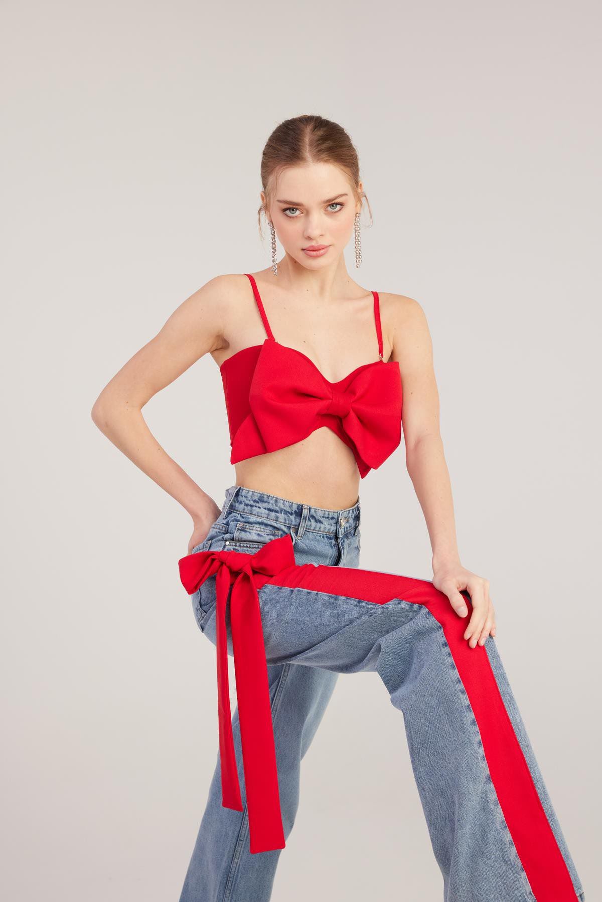 Jazmin Bluse mit Schleifenlook