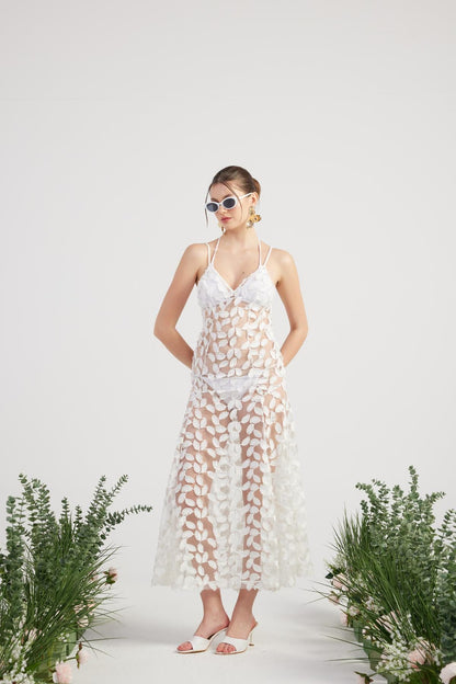 Maßgeschneiderte Beatriz Kleid in Velours