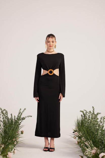 Langkleid Cameron mit Rückenausschnitt