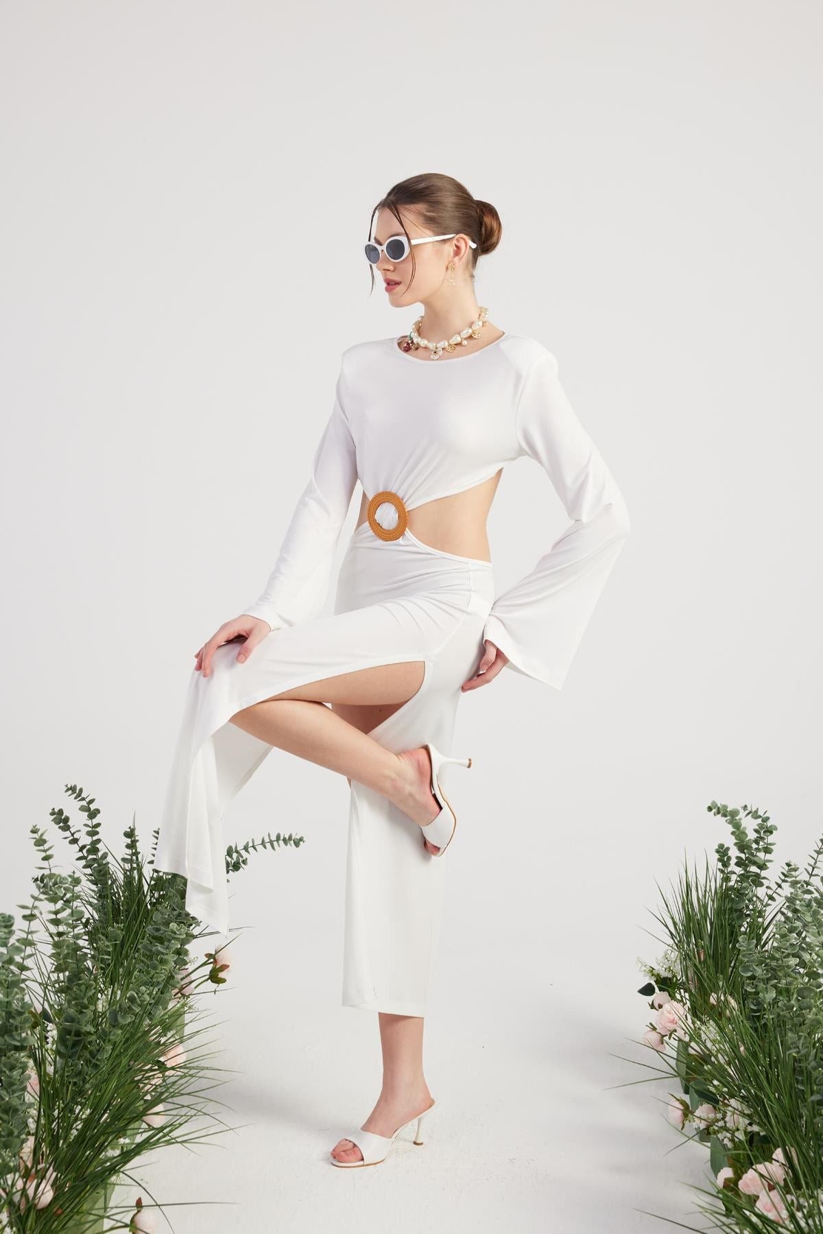 Langkleid Cameron mit Rückenausschnitt