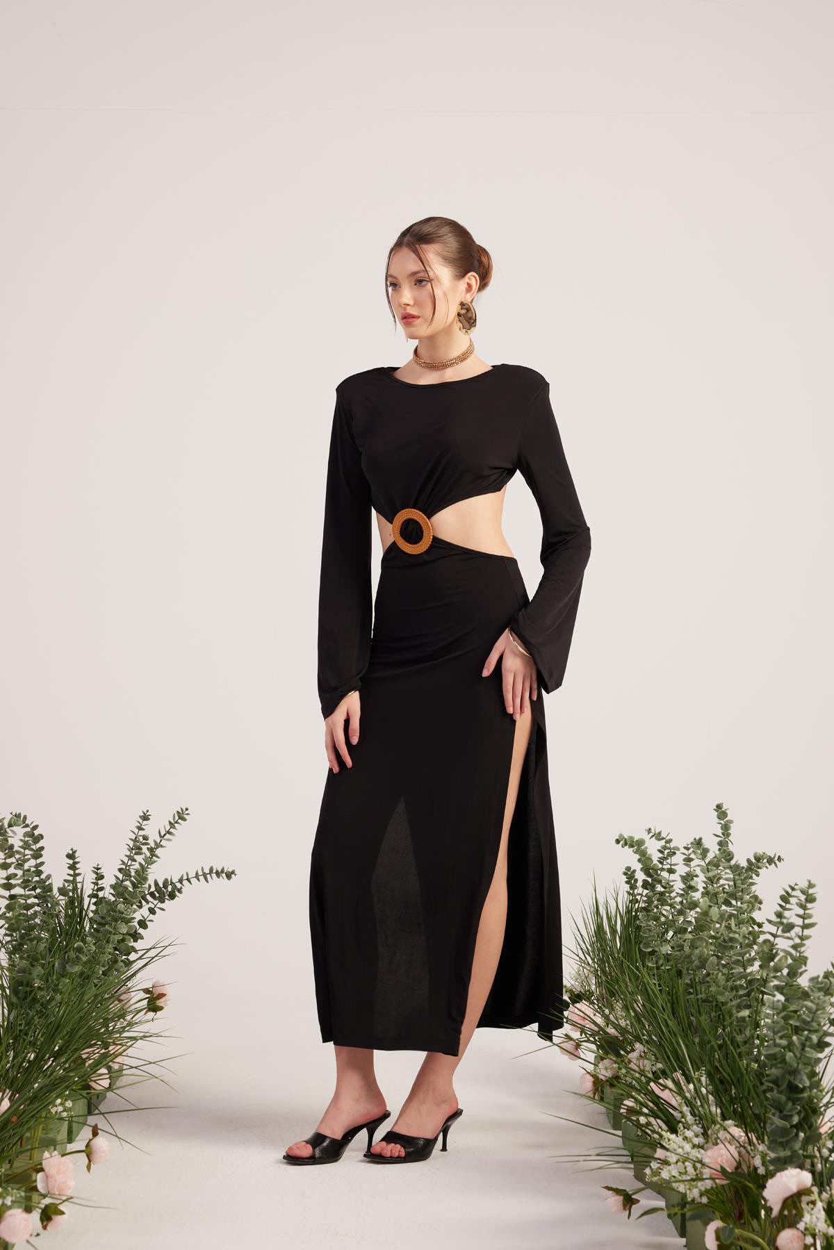 Langkleid Cameron mit Rückenausschnitt