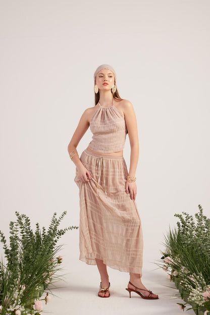 Boho-Set mit Schal-Detail
