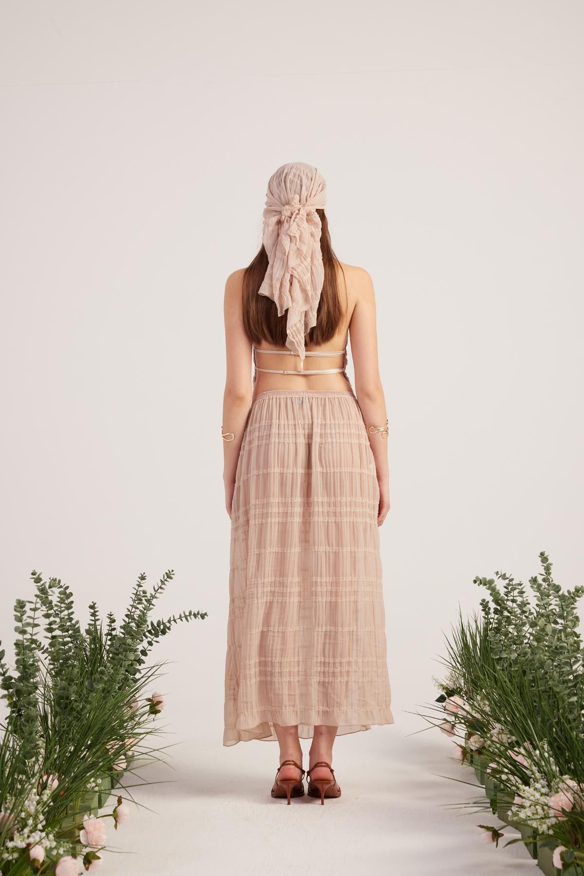 Boho-Set mit Schal-Detail