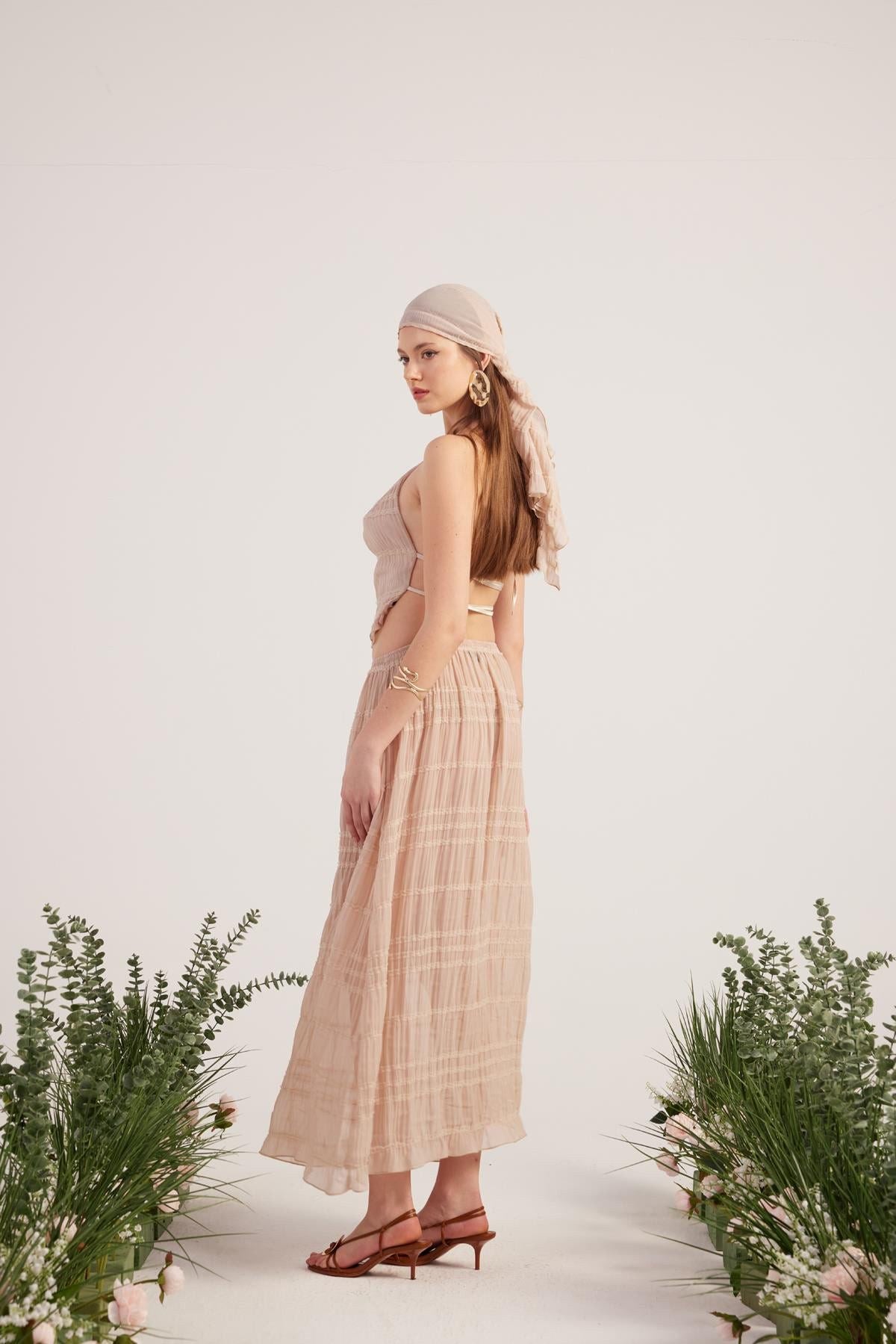 Boho-Set mit Schal-Detail