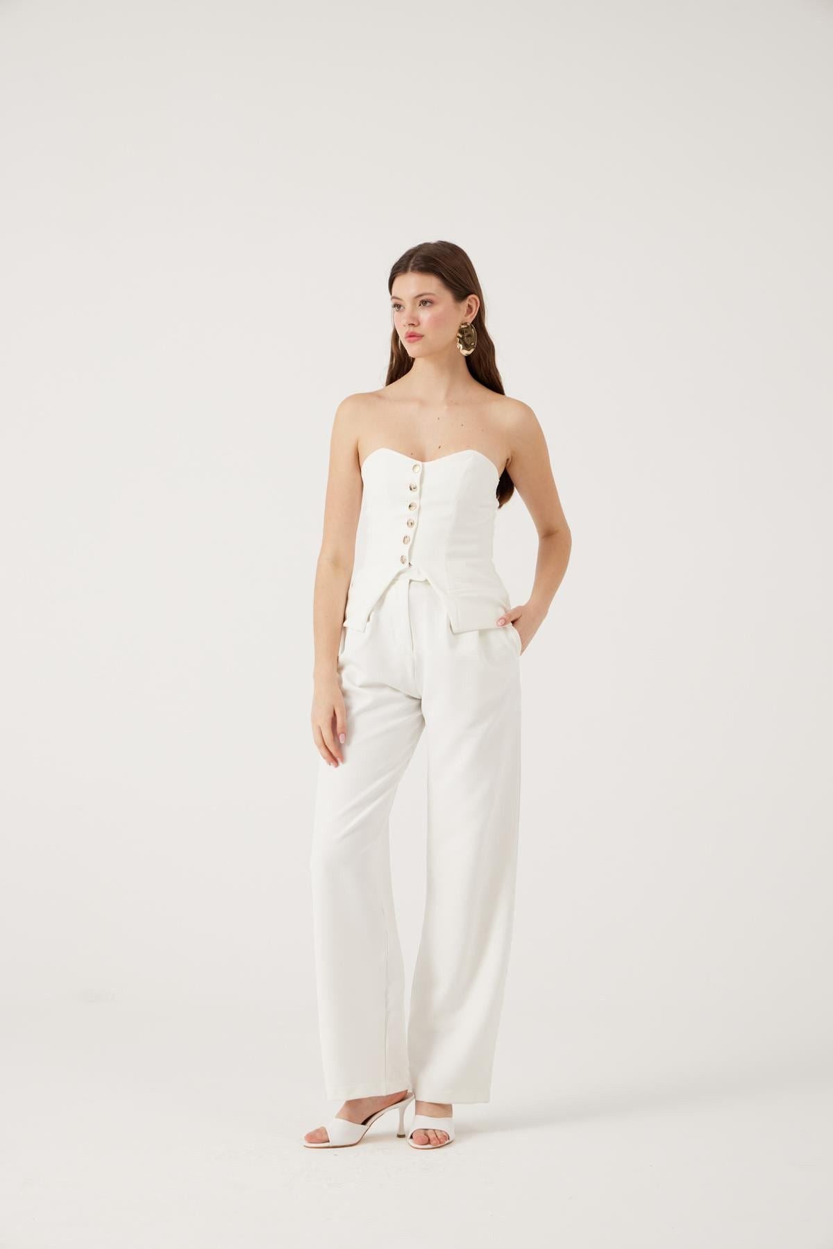 Harvey Weite Palazzo-Hose