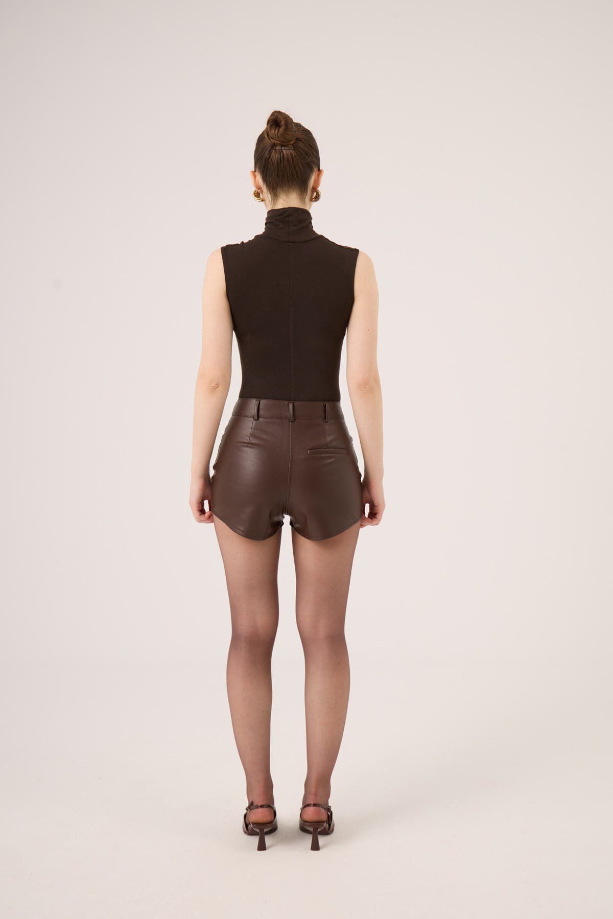 Ärmelloses Fischerhals Cashmere Top