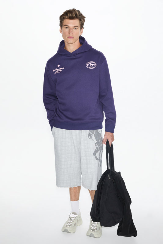 HUDSONES Herren Kapuzensweatshirt mit Print