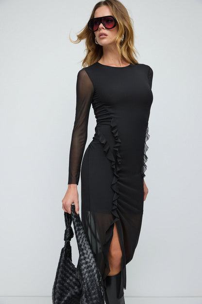 Rüschenminikleid