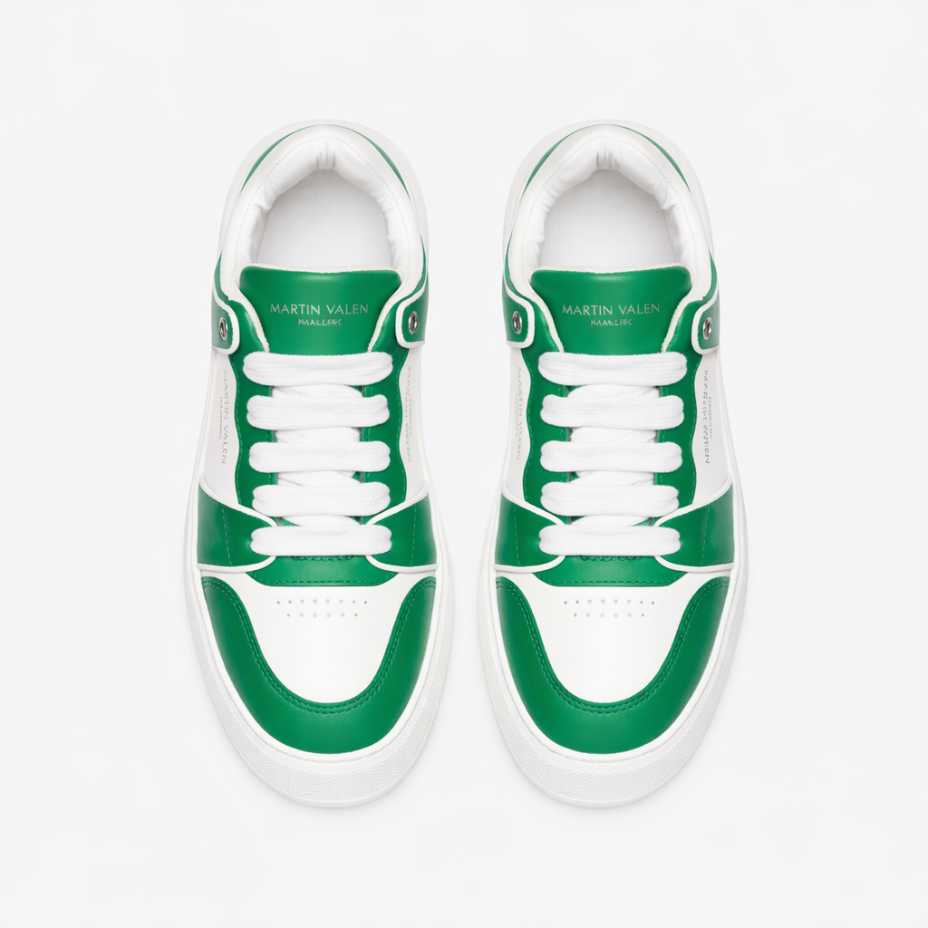 Zweifarbige High-Top Sportschuhe