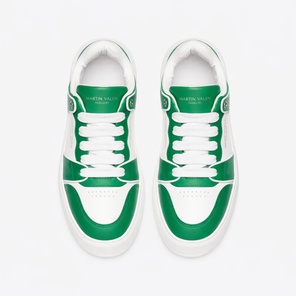 Zweifarbige High-Top Sportschuhe
