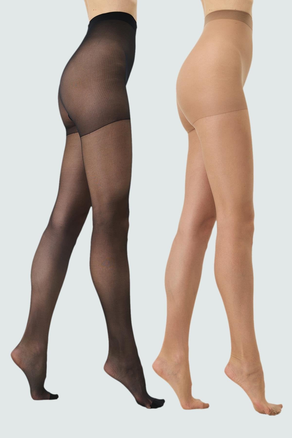 Feine 15 Denier 2er-Pack Strumpfhosen