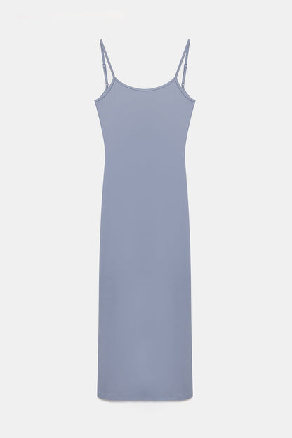 Maxikleid mit dünnen Trägern