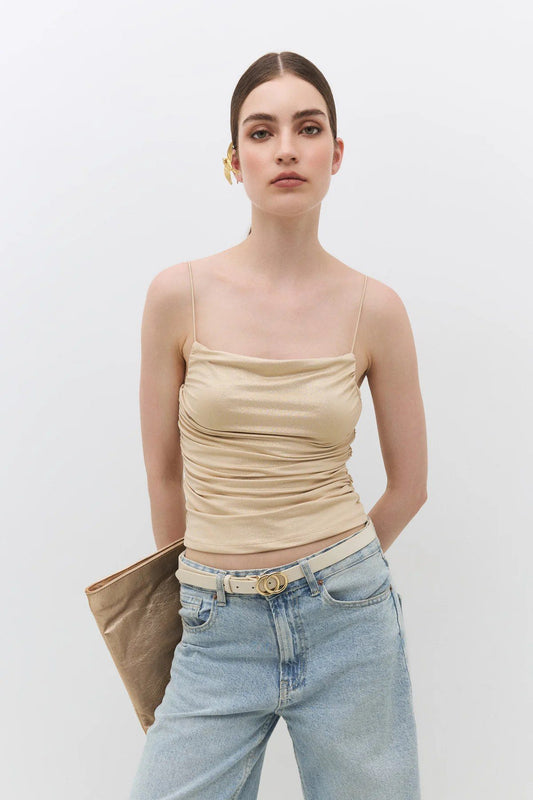 Crop-Top mit dünnen Trägern