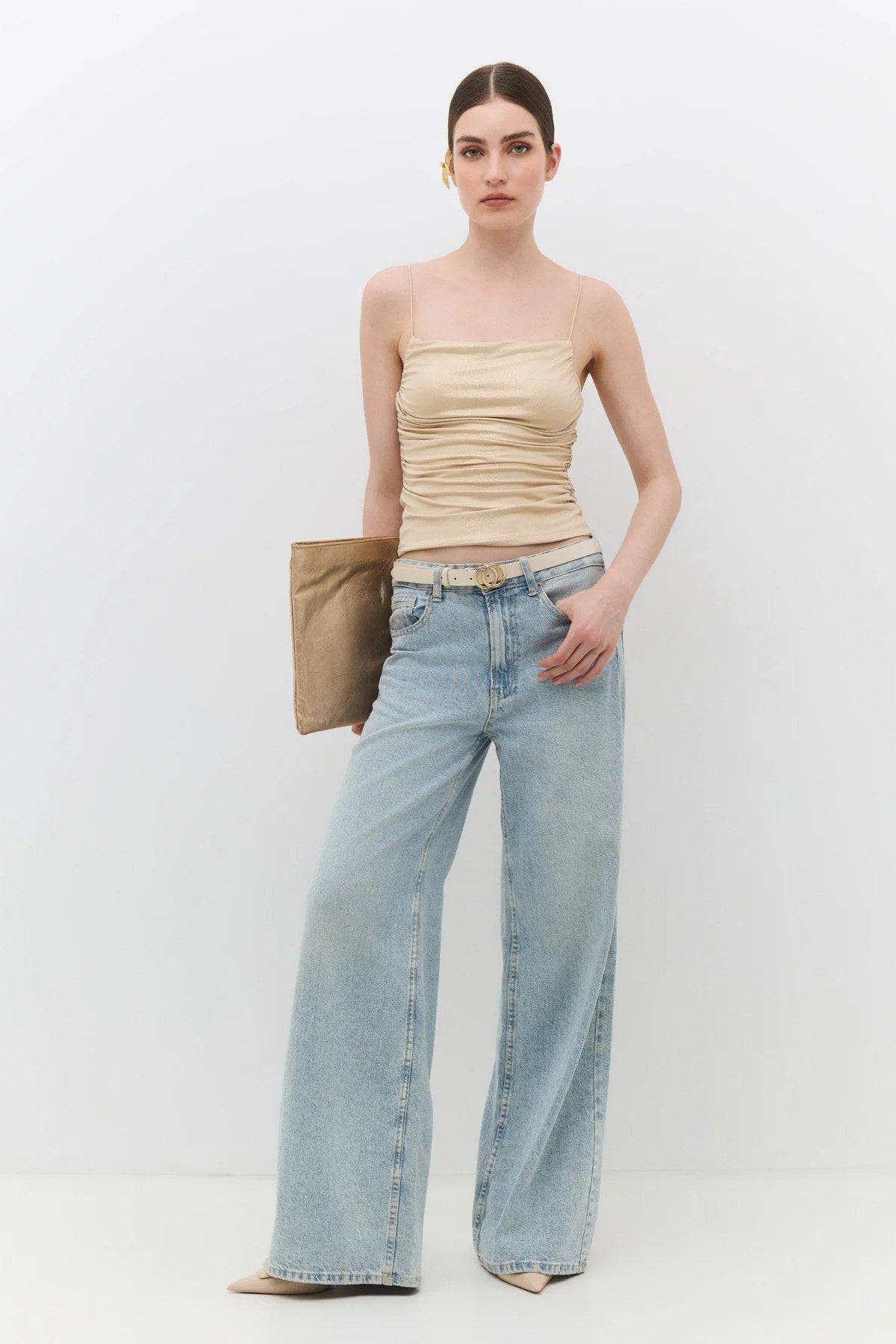 Crop-Top mit dünnen Trägern