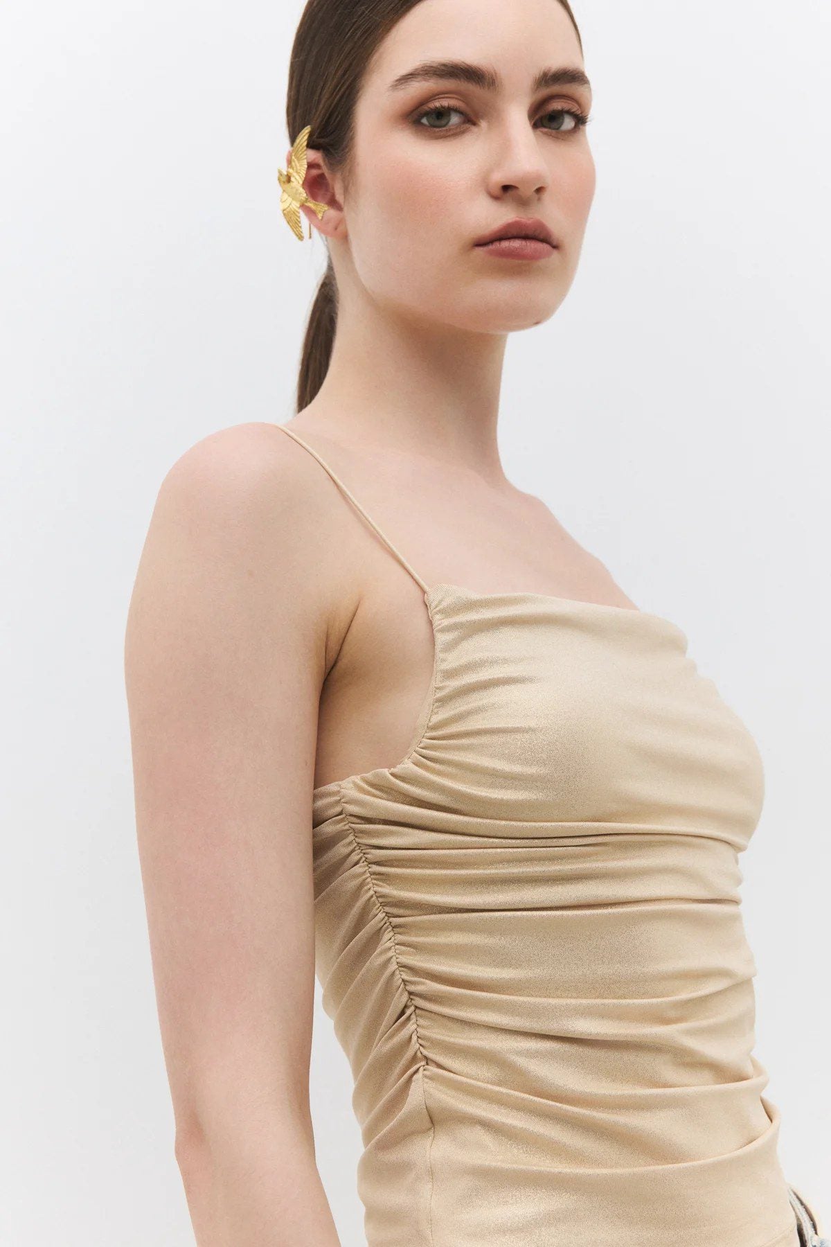 Crop-Top mit dünnen Trägern