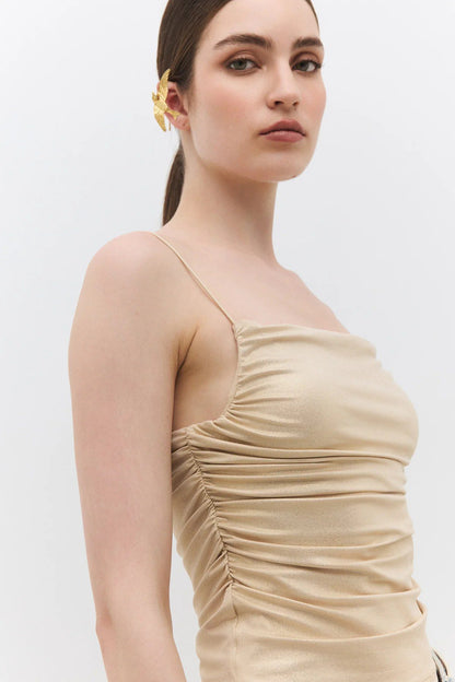 Crop-Top mit dünnen Trägern