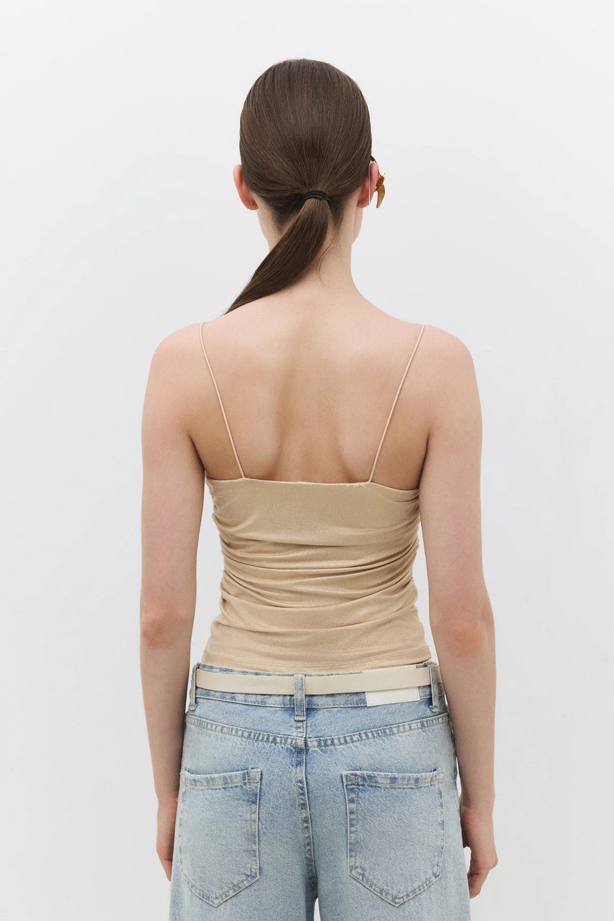 Crop-Top mit dünnen Trägern