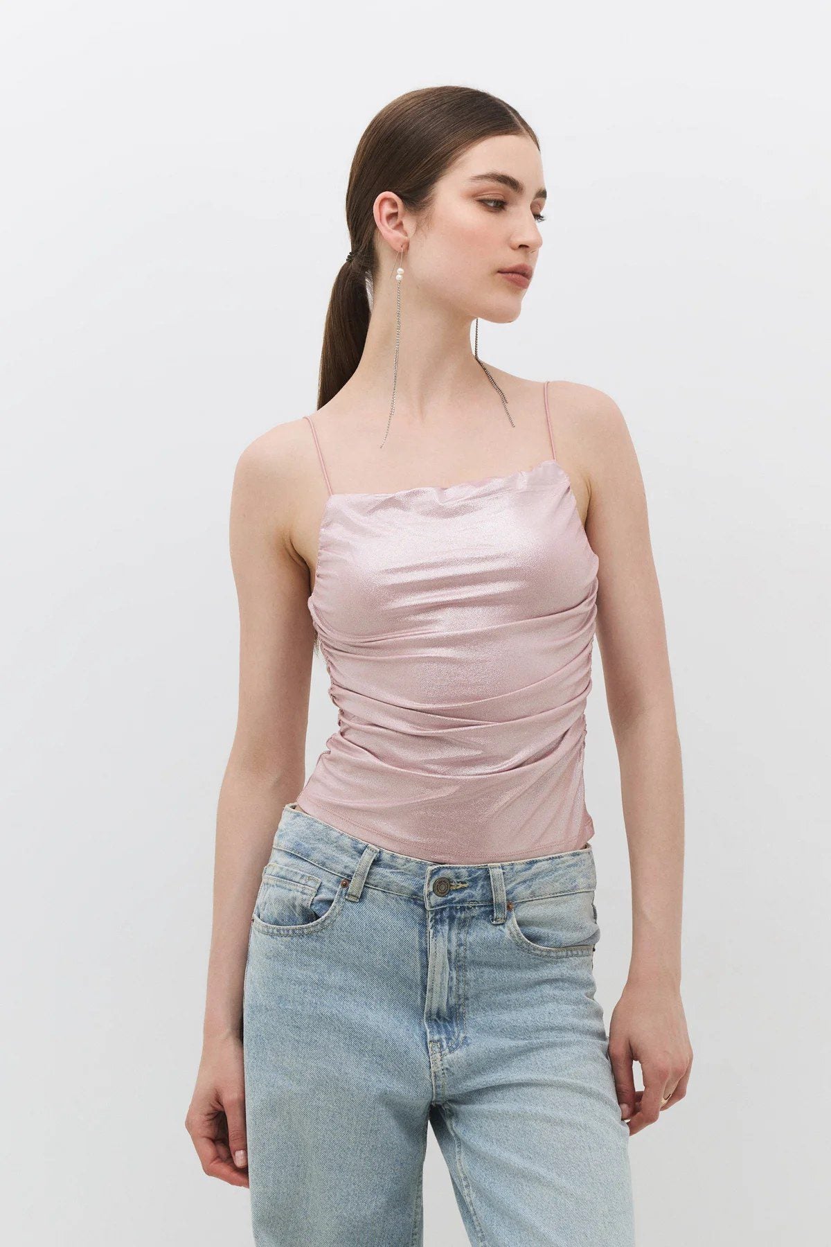 Crop-Top mit dünnen Trägern