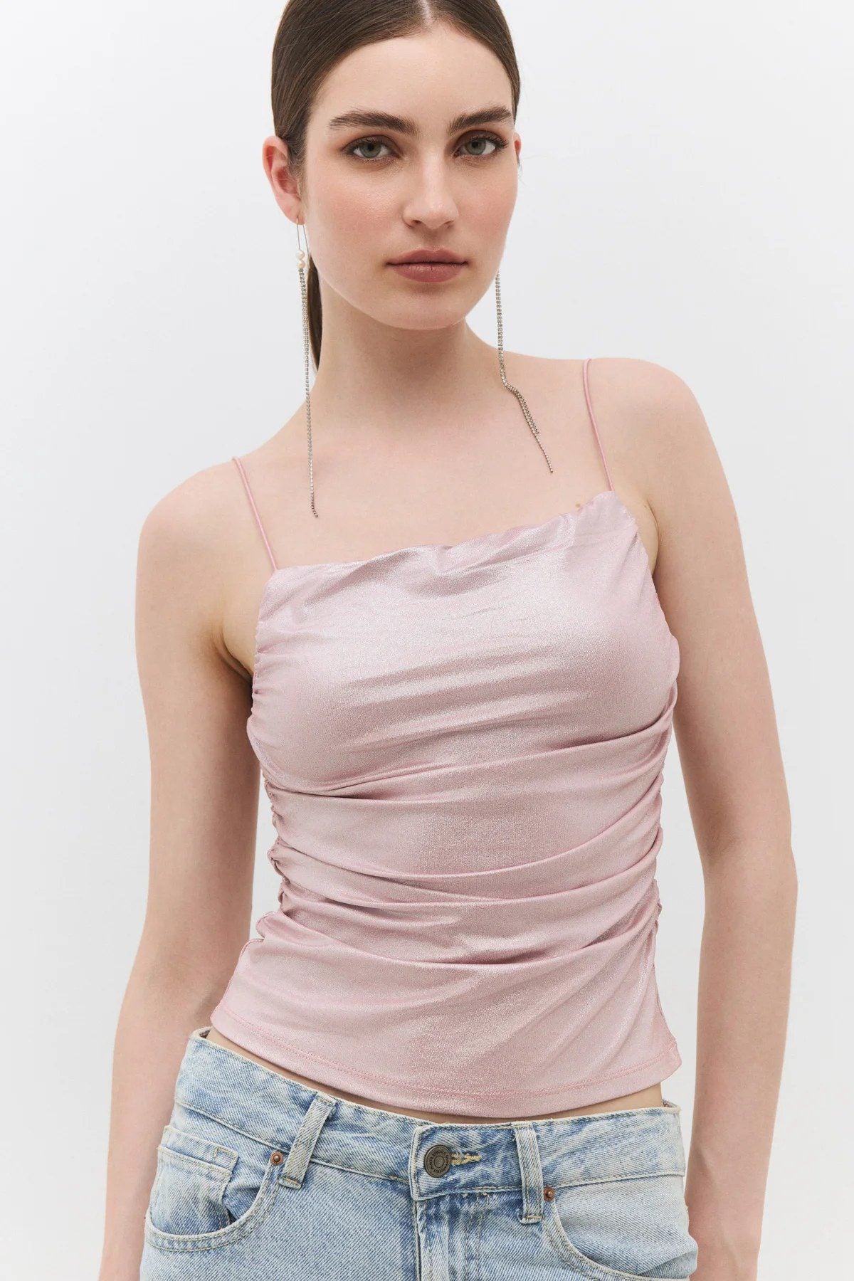 Crop-Top mit dünnen Trägern