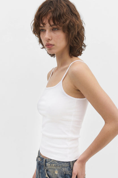 Feines Baumwoll-T-Shirt mit Trägern