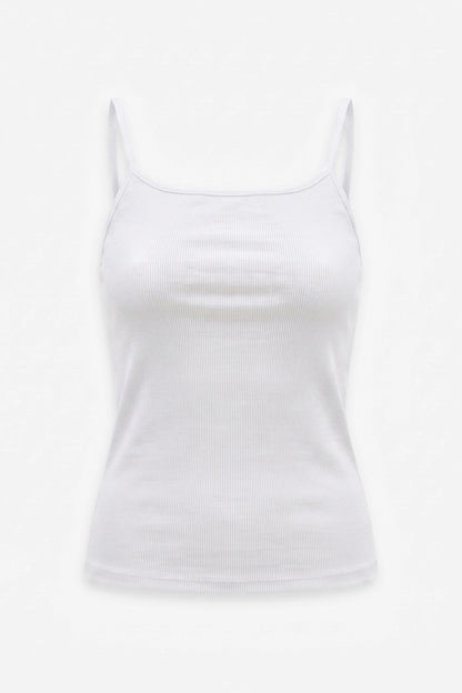 Feines Baumwoll-T-Shirt mit Trägern