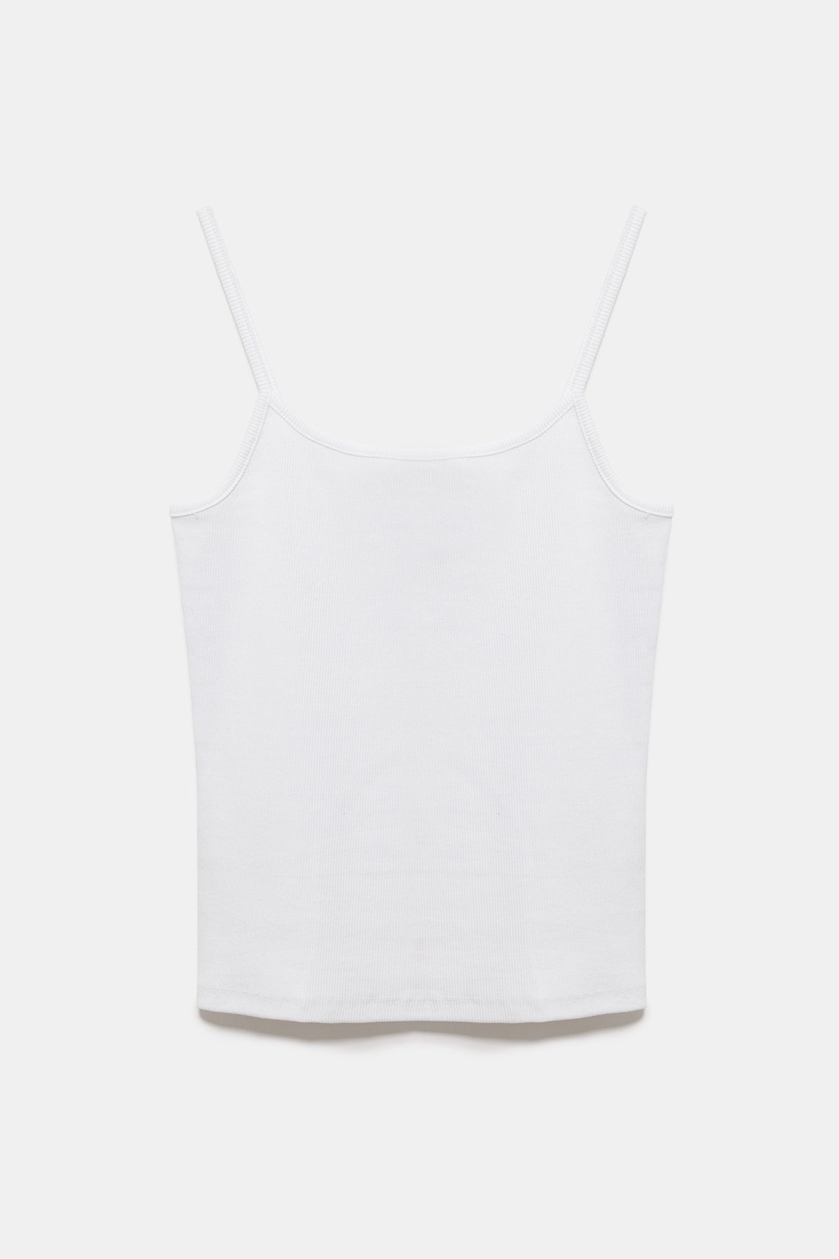 Baumwoll-T-Shirt mit dünnen Trägern