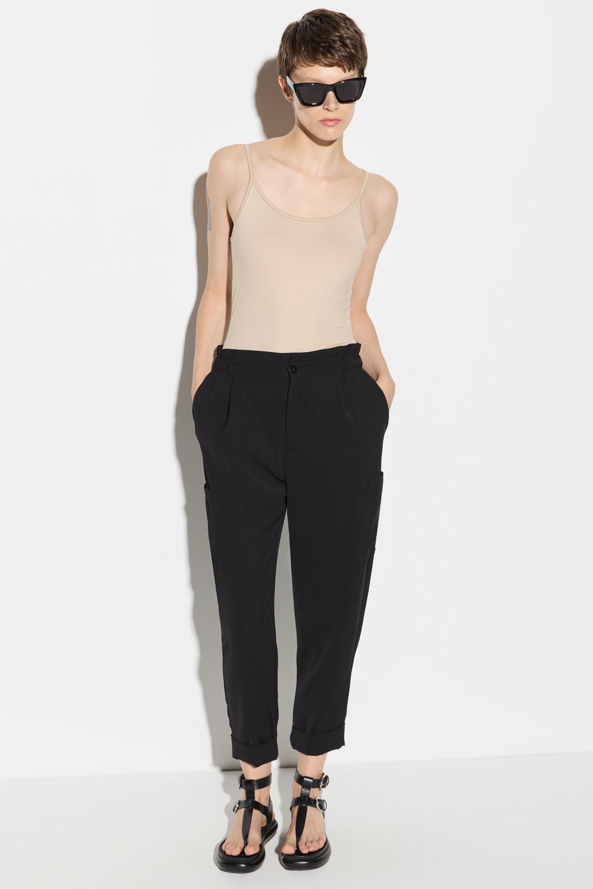 Bluse mit dünnen Trägern