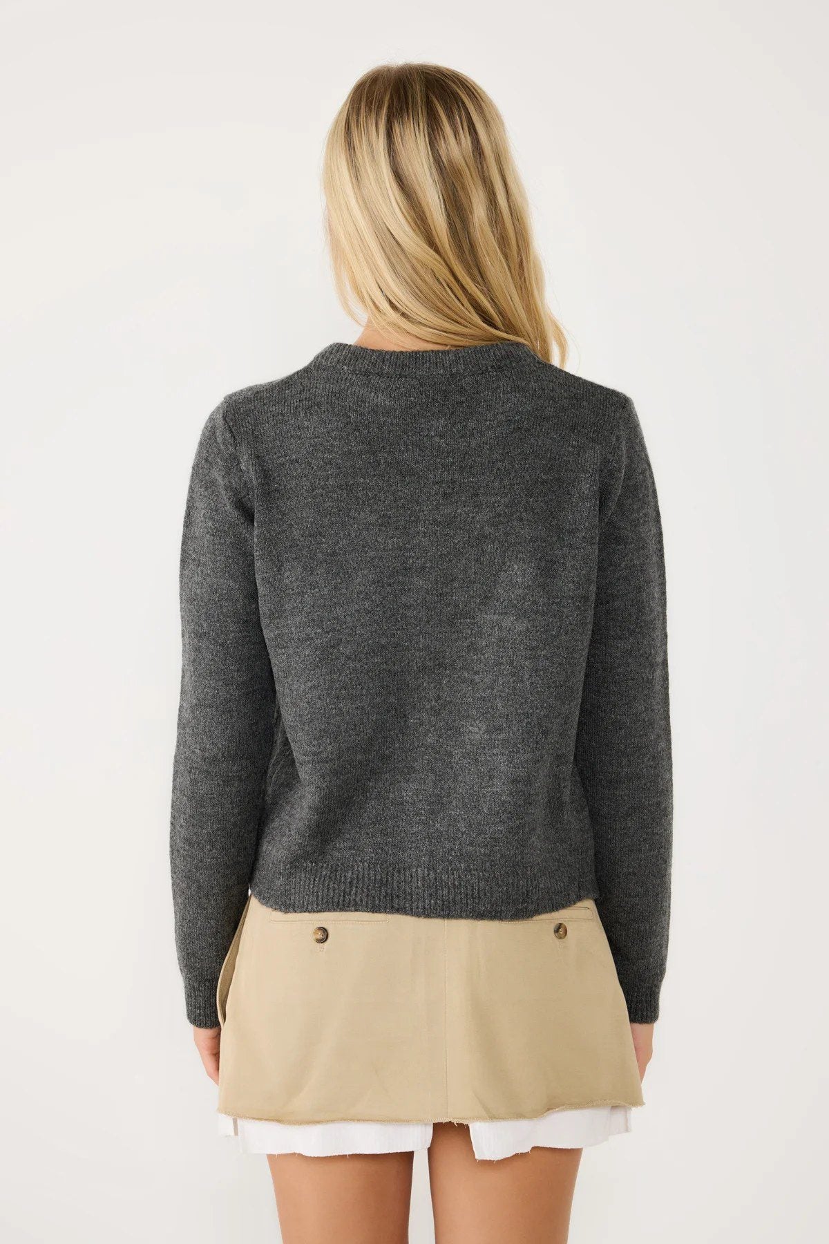 Perlenbesetzter Cardigan