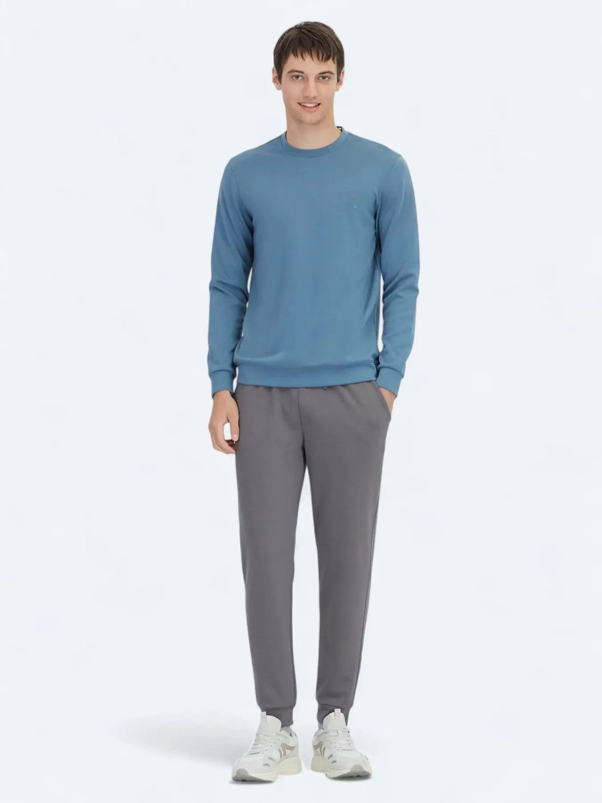 Indigo Rundhals Sweatshirt