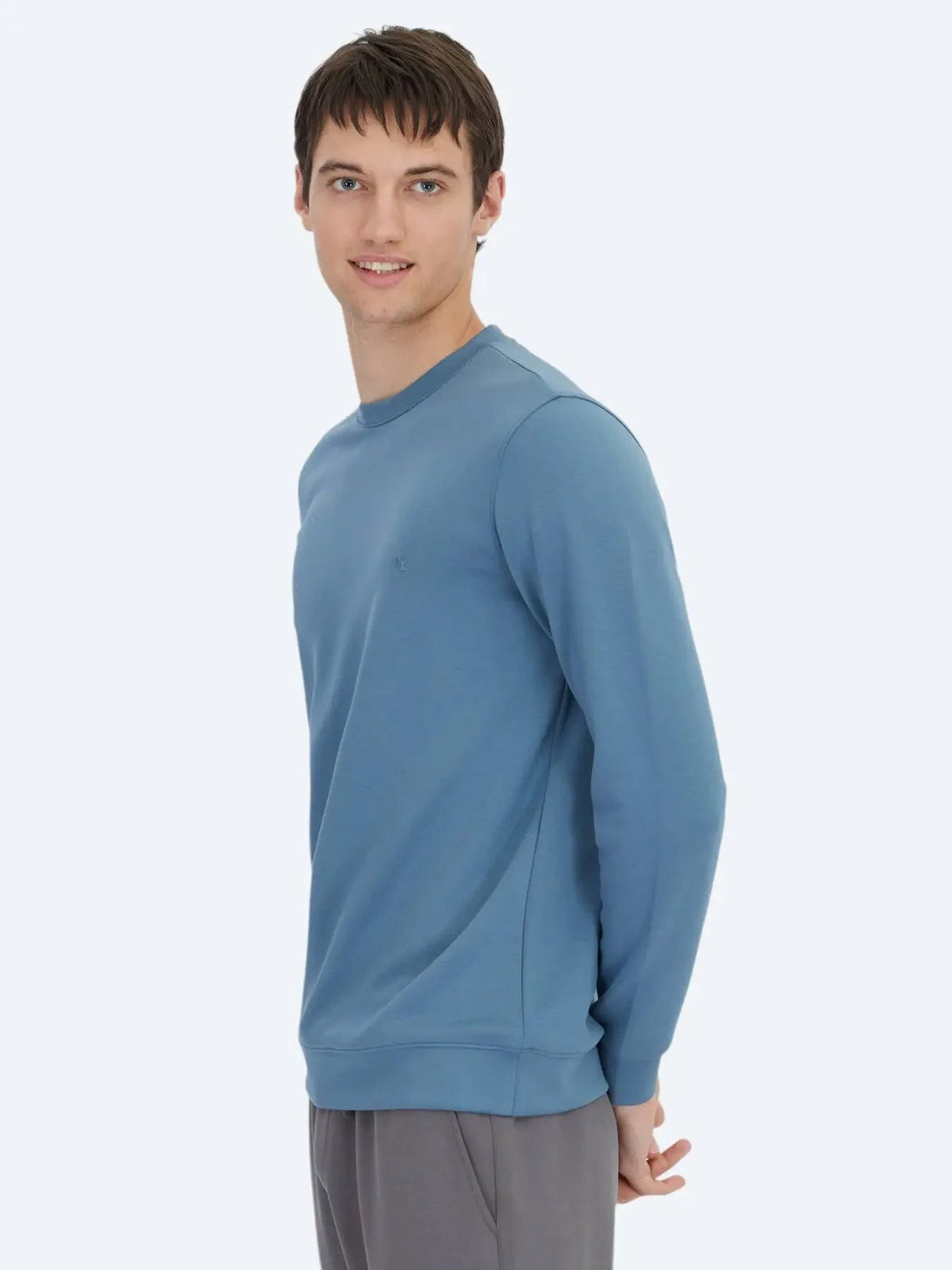 Indigo Rundhals Sweatshirt