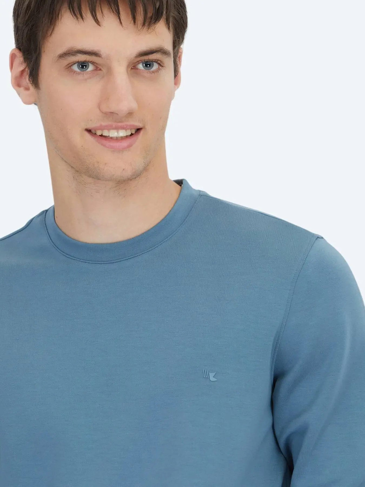 Indigo Rundhals Sweatshirt