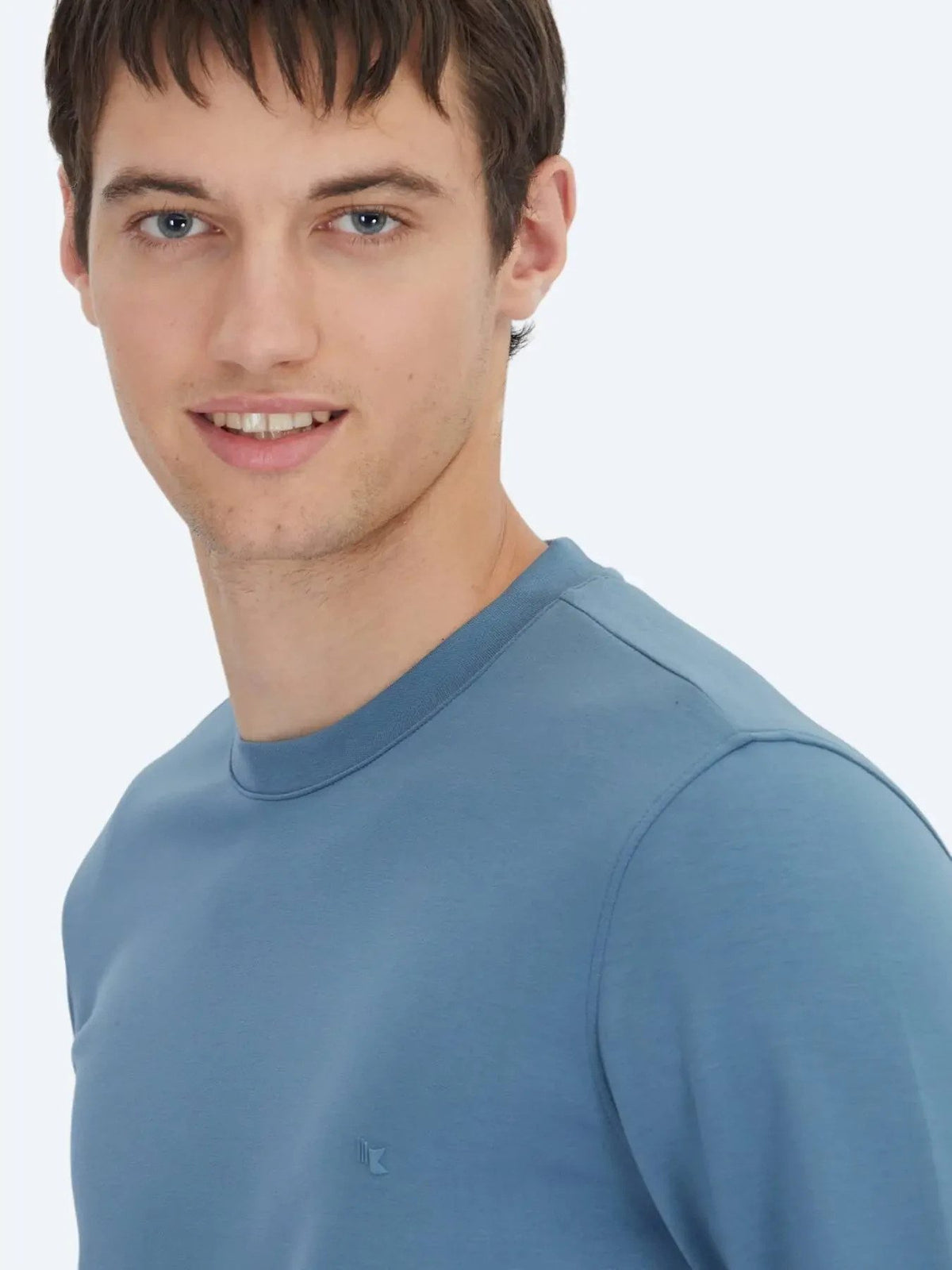 Indigo Rundhals Sweatshirt