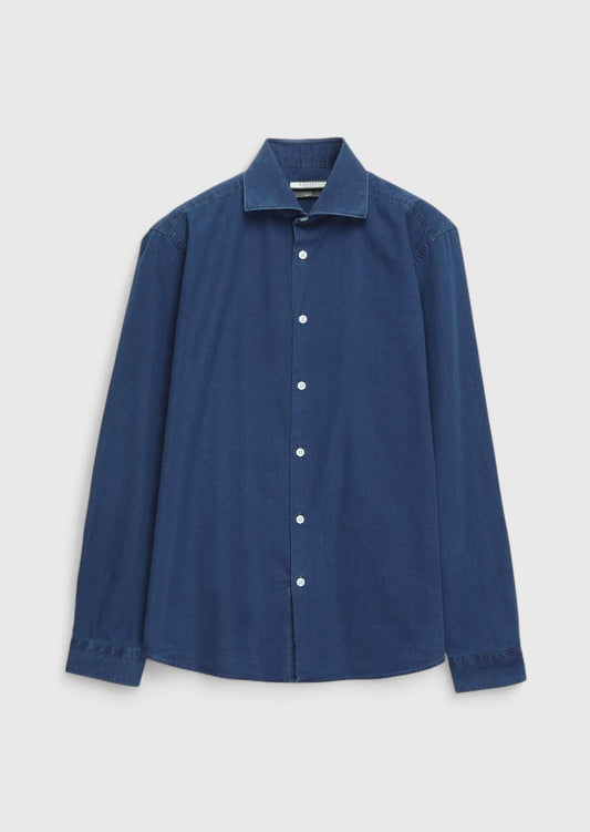 Indigo Daily Cut Webhemd aus 100 % Baumwolle