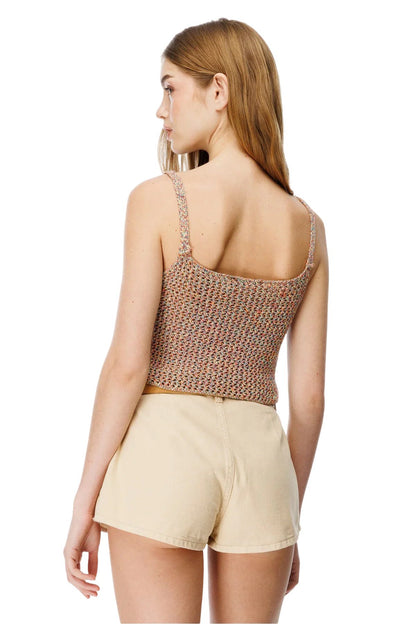 Gestricktes Bustier mit Trägern