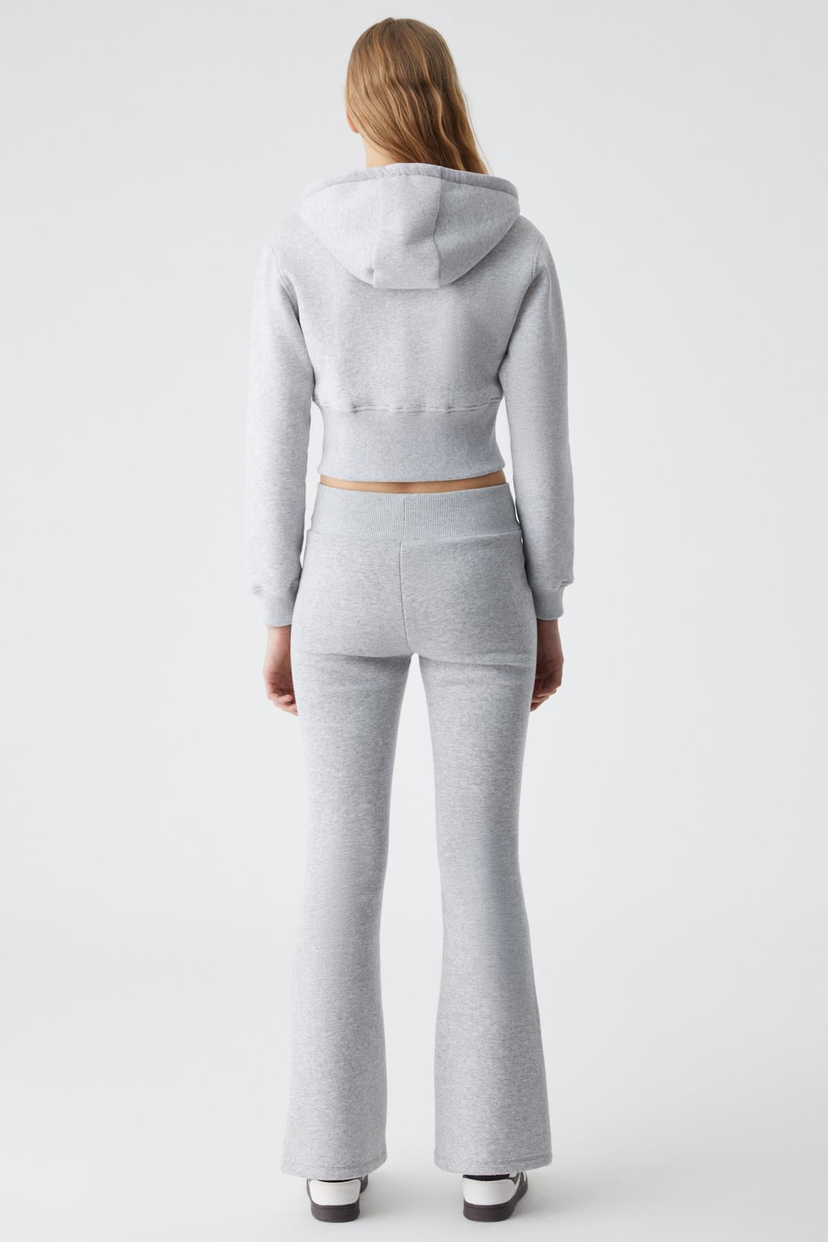 GRIMELANGE IRESSINE Damen Kapuzen-Sweatshirt Graue Melange