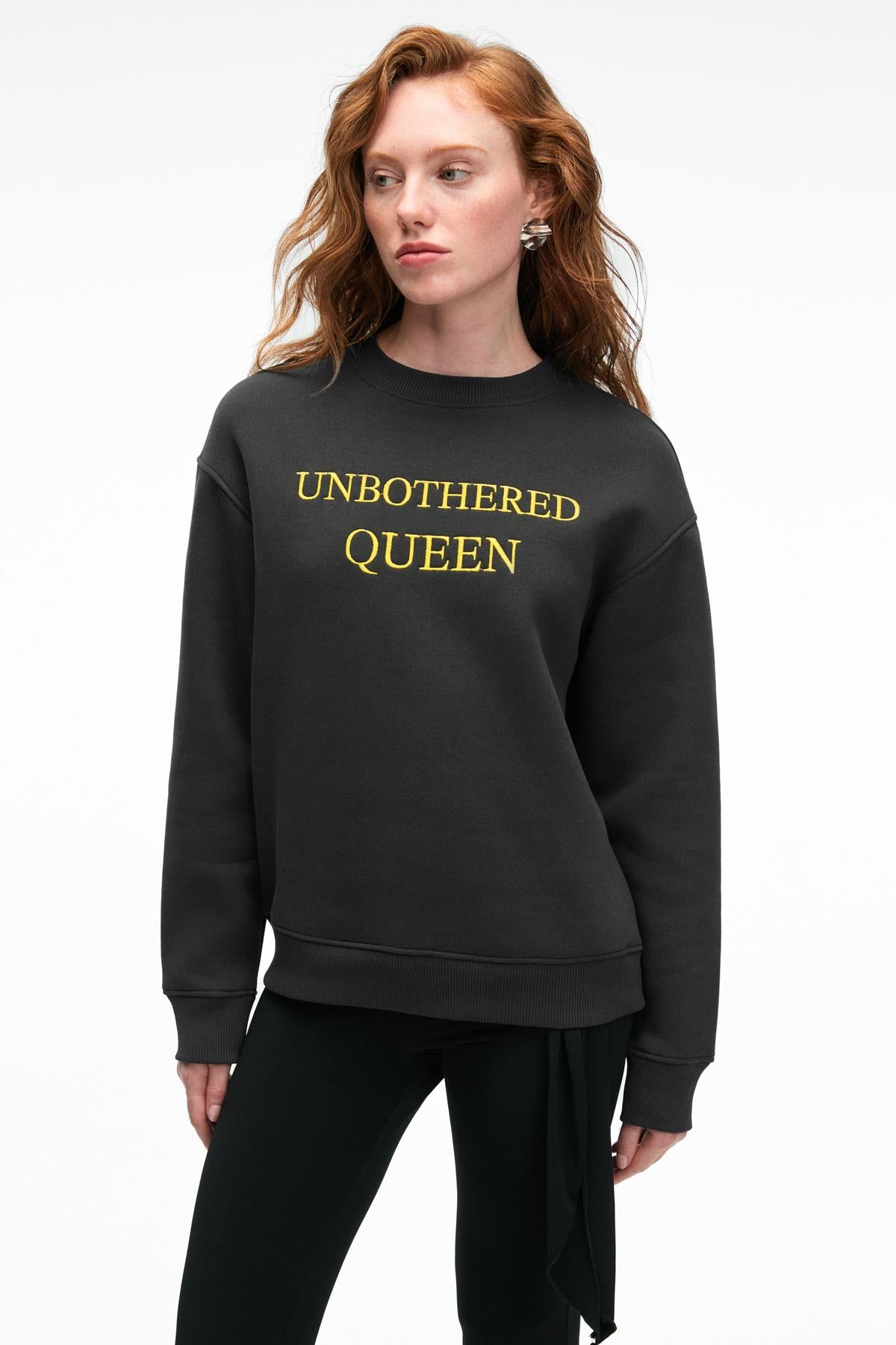 GRIMELANGE ISOLUNE Damen Oversized Sweatshirt Anthrazit