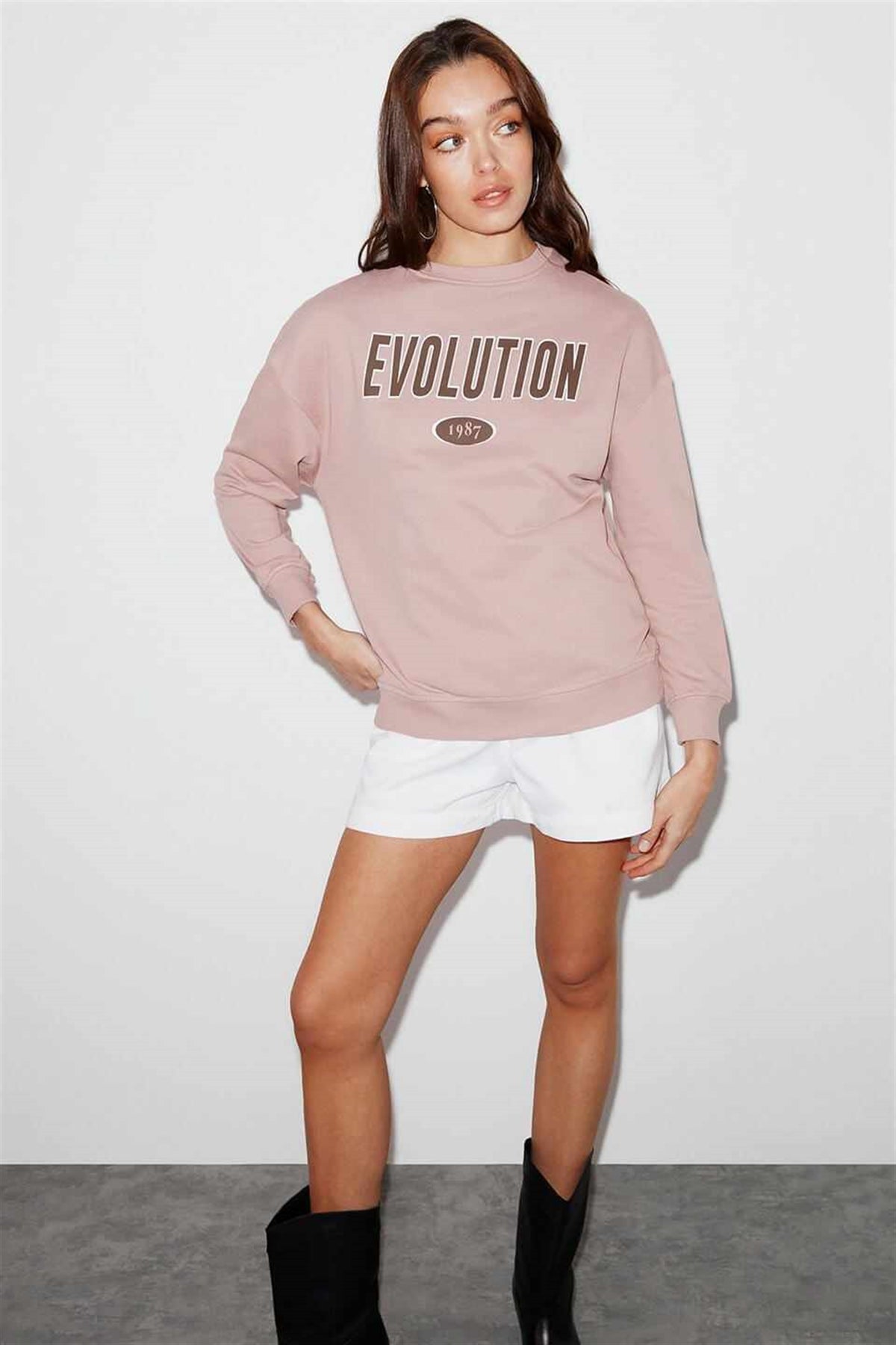 IVORY Damen Oversized Sweatshirt