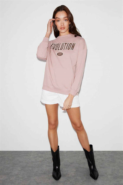 IVORY Damen Oversized Sweatshirt