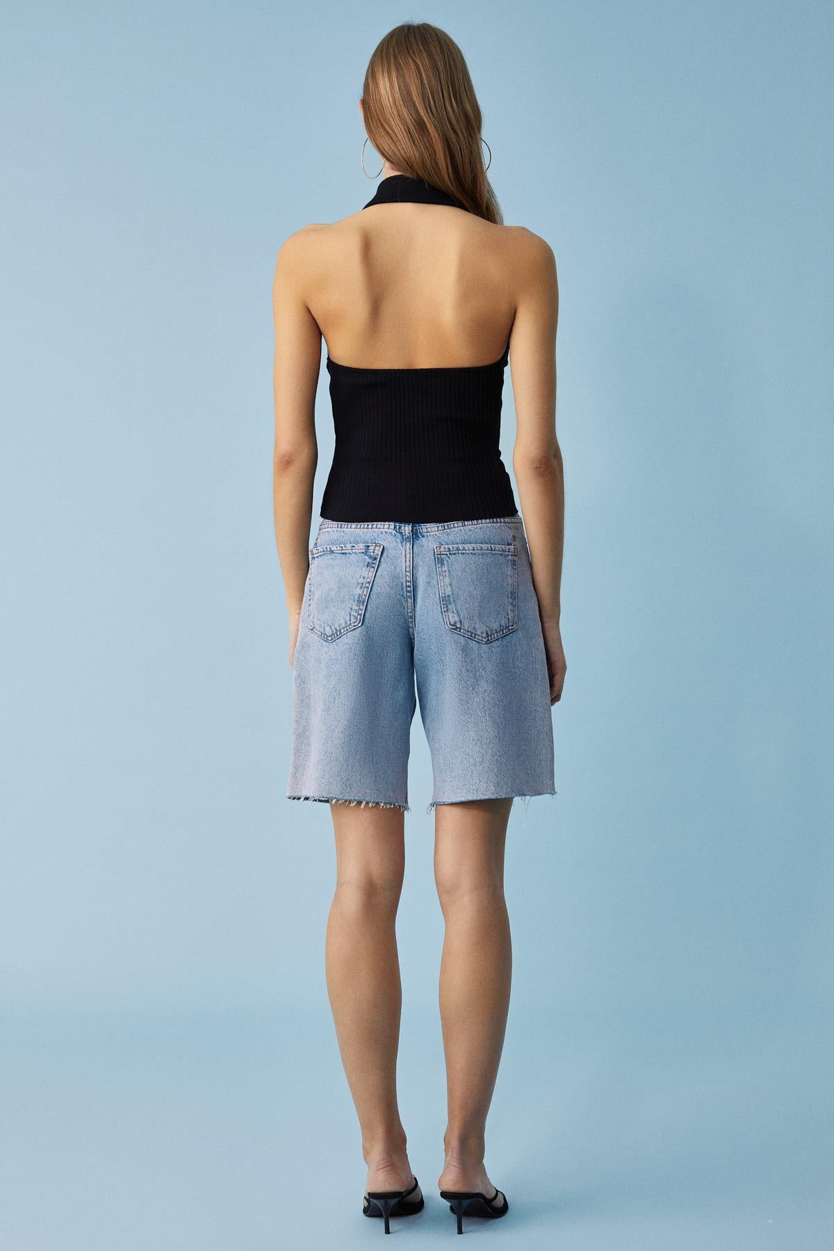 JAHOVIS Damen Schlanke Knopfbluse
