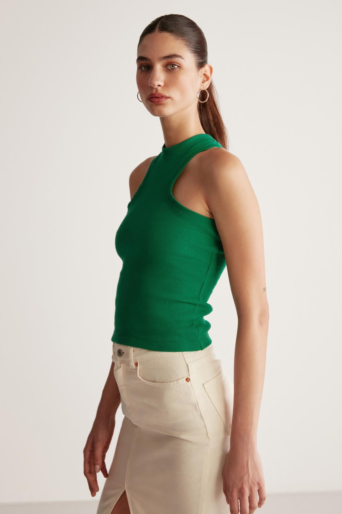 JASMIN Neckholder Bodycon Bluse