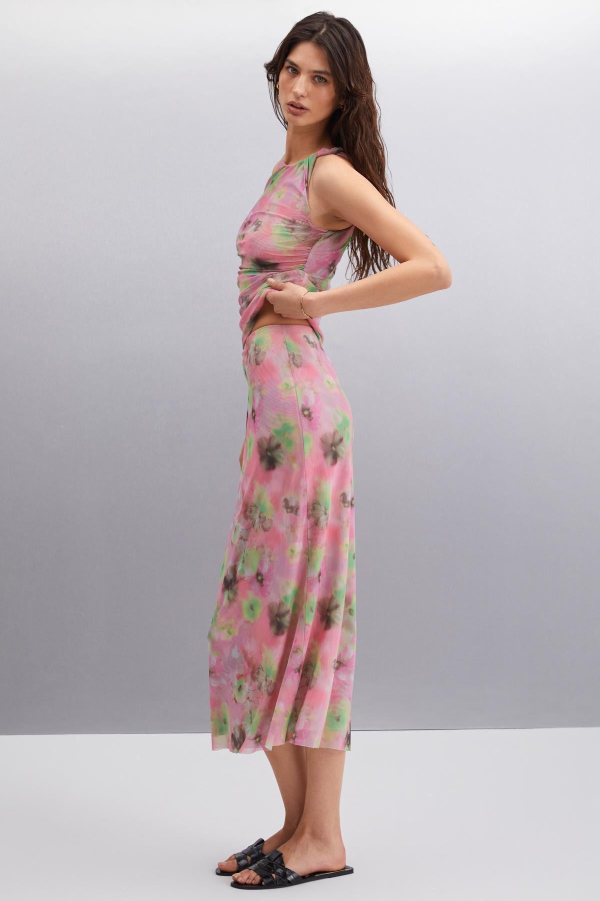Jaxie Damen Slim Fit Tüllrock