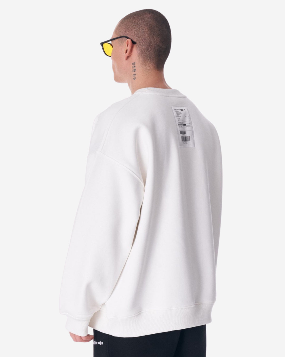 Weißer Jedi Lieferetikett Sweatshirt