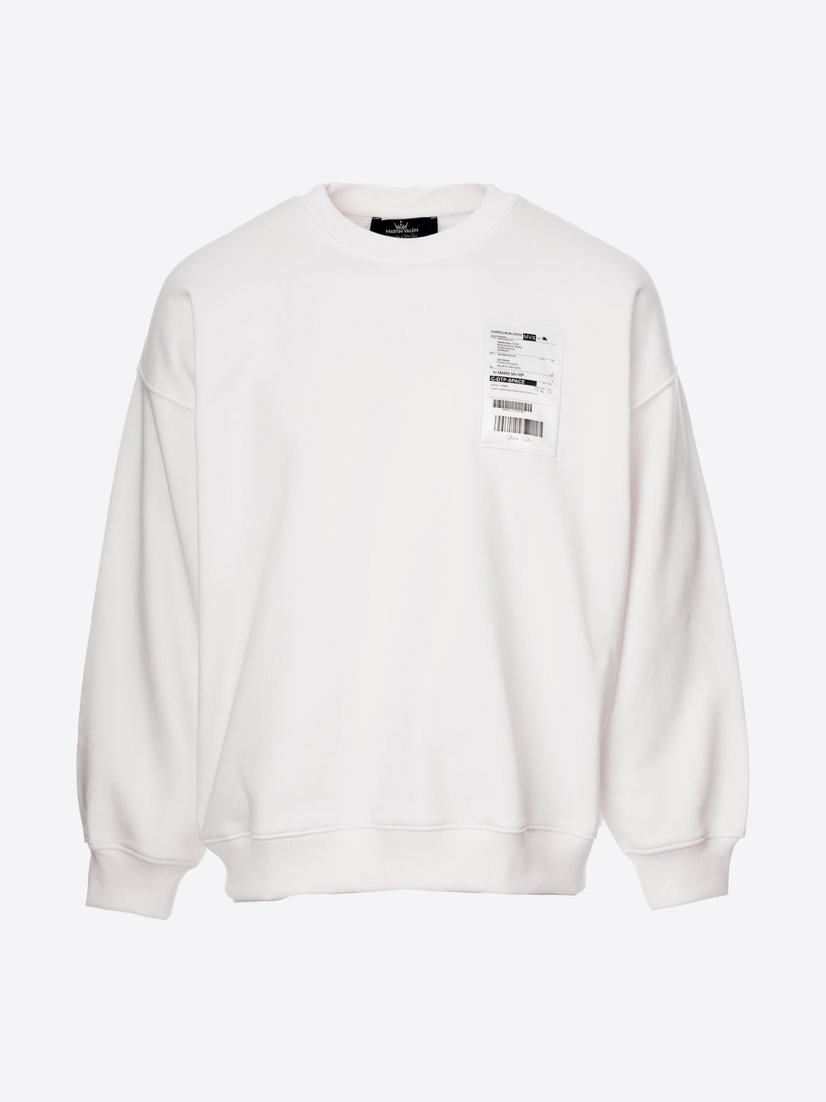 Weißer Jedi Lieferetikett Sweatshirt