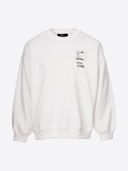 Weißer Jedi Lieferetikett Sweatshirt