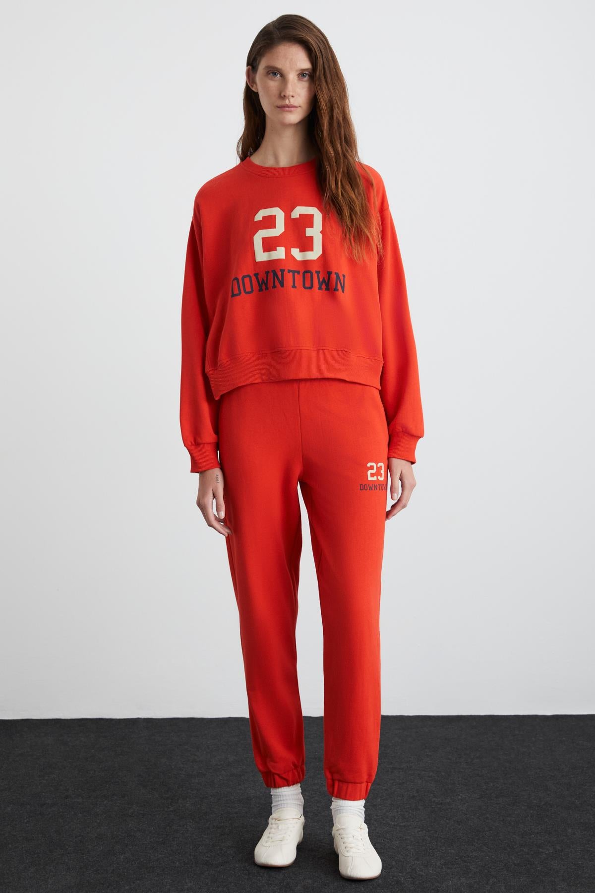 ETHIQUET JENNIE Damen Bio-Baumwoll Jogger Rot